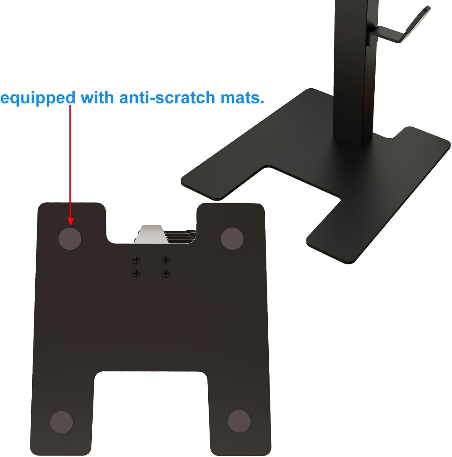 MOOPHY Metal Vacuum Stand for Dyson V15 V12 V11 V10 V8 V7 V6 - Stable Storage Holder & Dock Station for Dyson Cordless Handheld Vacuum Cleaner with 6 Hooks - Perfect for Home, Office, and Garage Organization