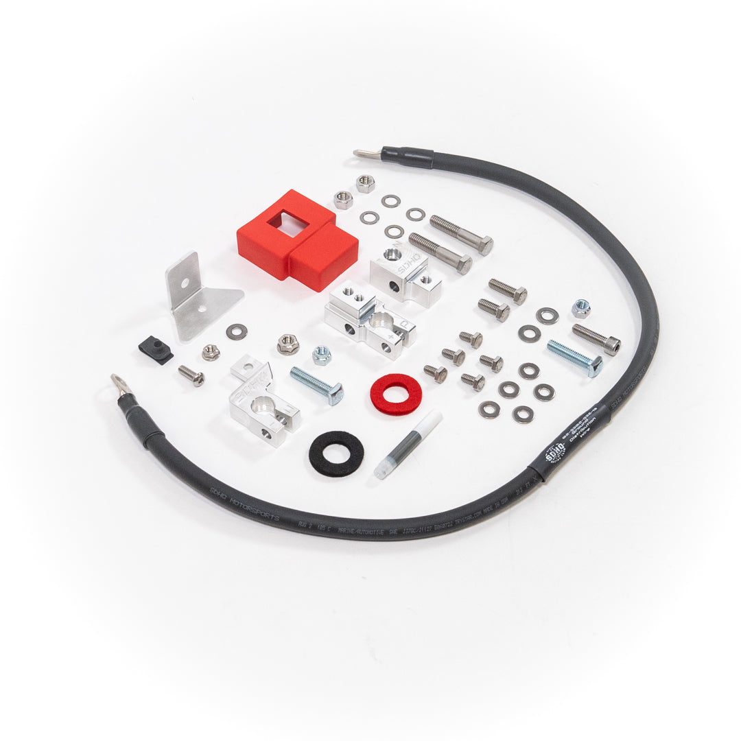 24 Ford Ranger & Ranger Raptor Battery Terminal Upgrade Kit - High Performance Billet Aluminum Replacement - Perfect for Off-Roading & Extreme Weather Conditions