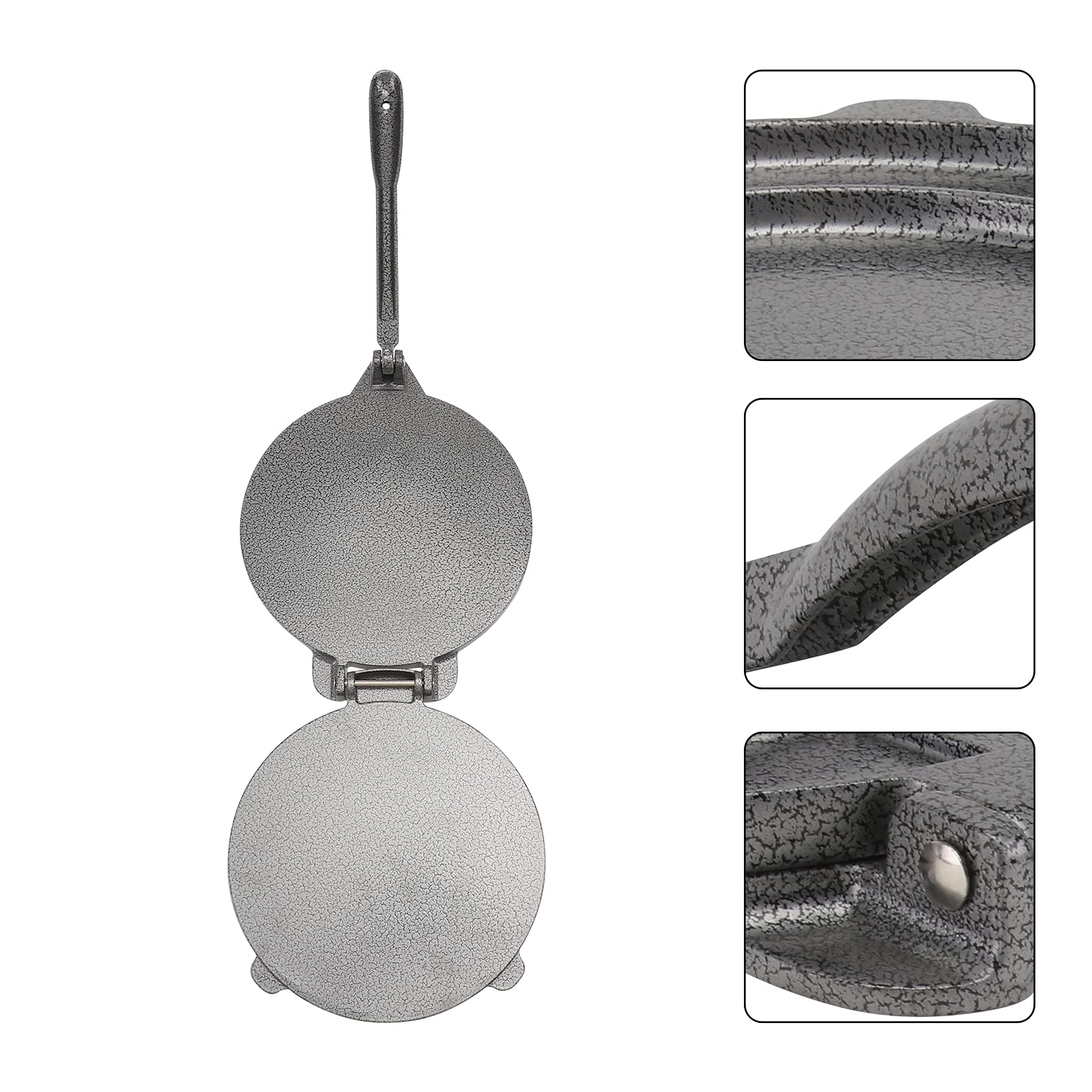 Stainless Steel Tortilla Press Machine - Non-Stick Taco & Pie Maker for Mexican Cuisine, Pizza Dough & Flatbreads | Perfect for Home Kitchens & Restaurants