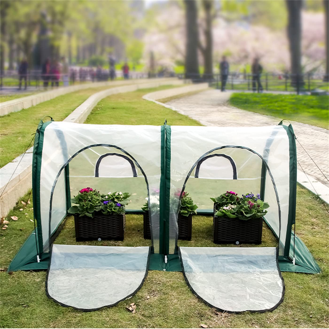 ZZCX Mini Greenhouse - Indoor Outdoor Plant Stand Grow Tent, Waterproof Gardening Greenhouse for Home & Garden | Perfect for Seedlings, Herbs, Flowers & Vegetables