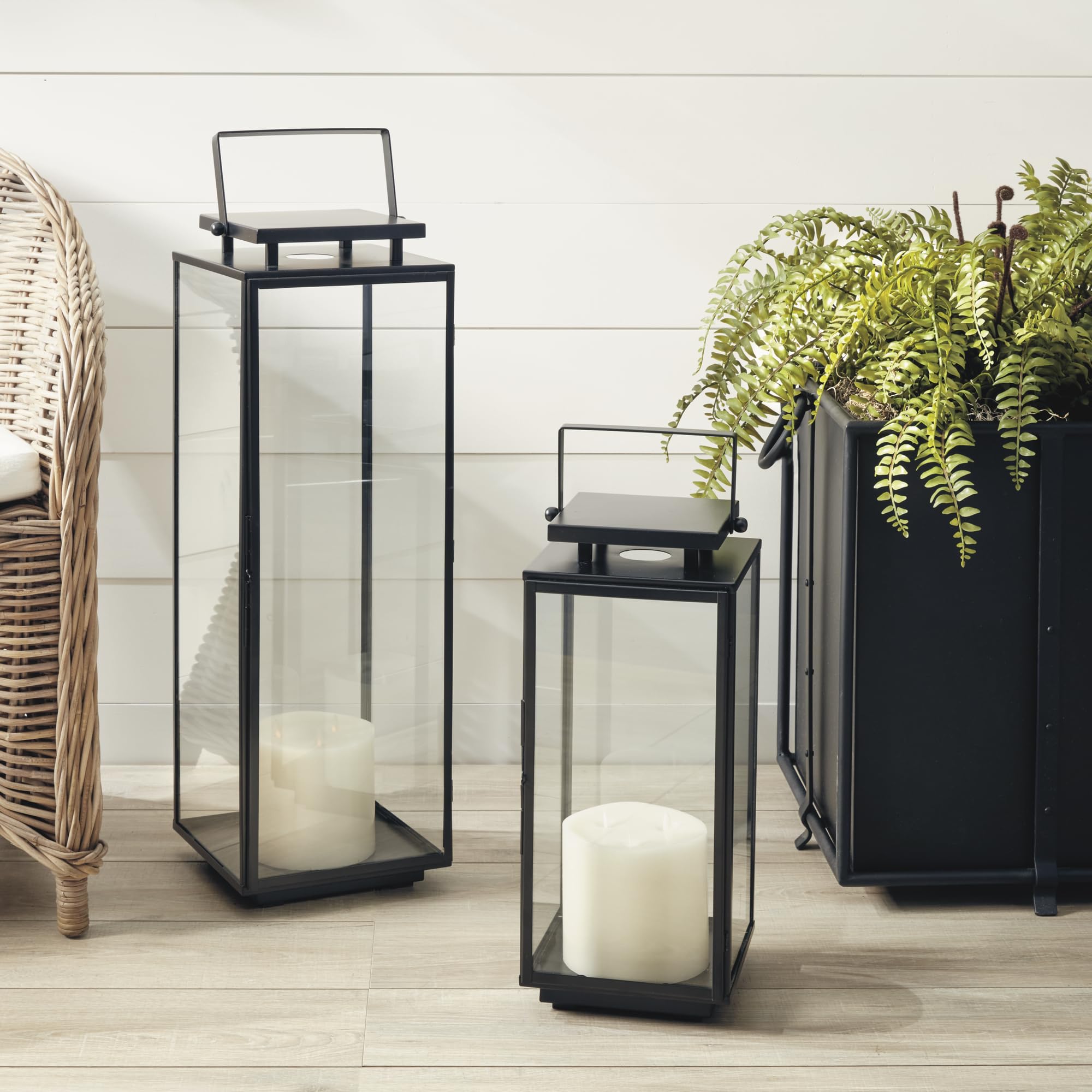 Napa Home & Garden Alden Small Black Outdoor Wall Lantern - Weatherproof Porch Light for Patio, Garden & Entryway Lighting