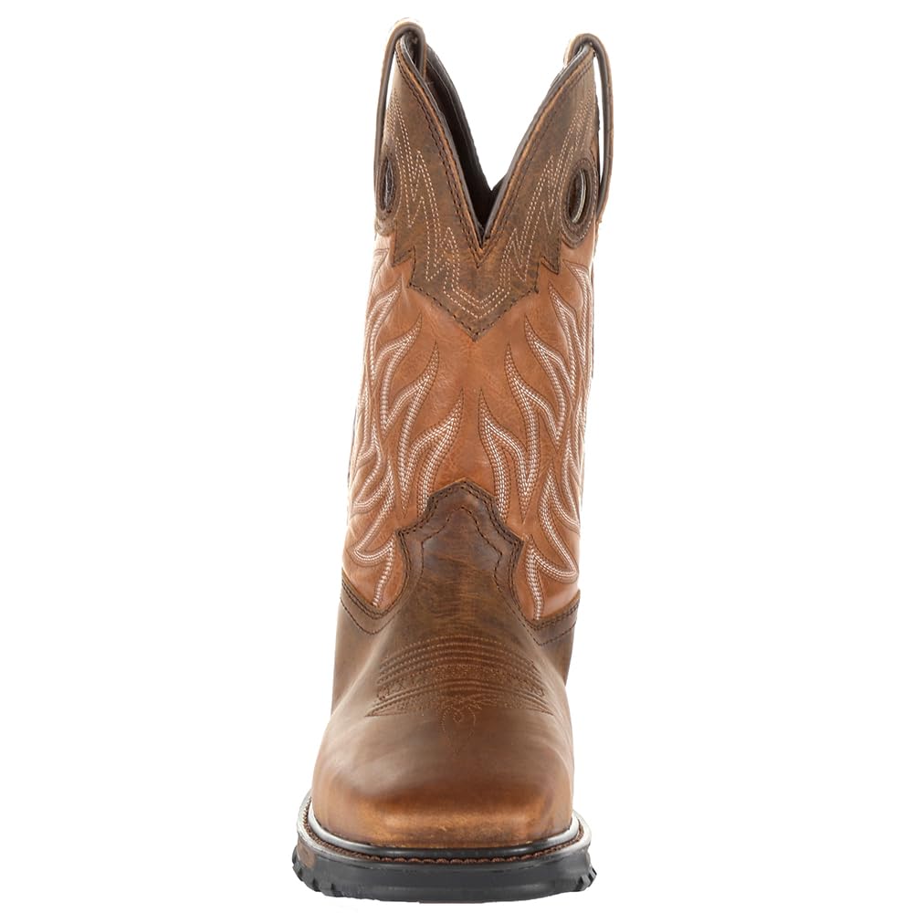 Durango Men's Maverick XP Steel Toe Waterproof Western Work Boots - Durable Safety Boots for Construction, Ranch Work & Outdoor Adventures