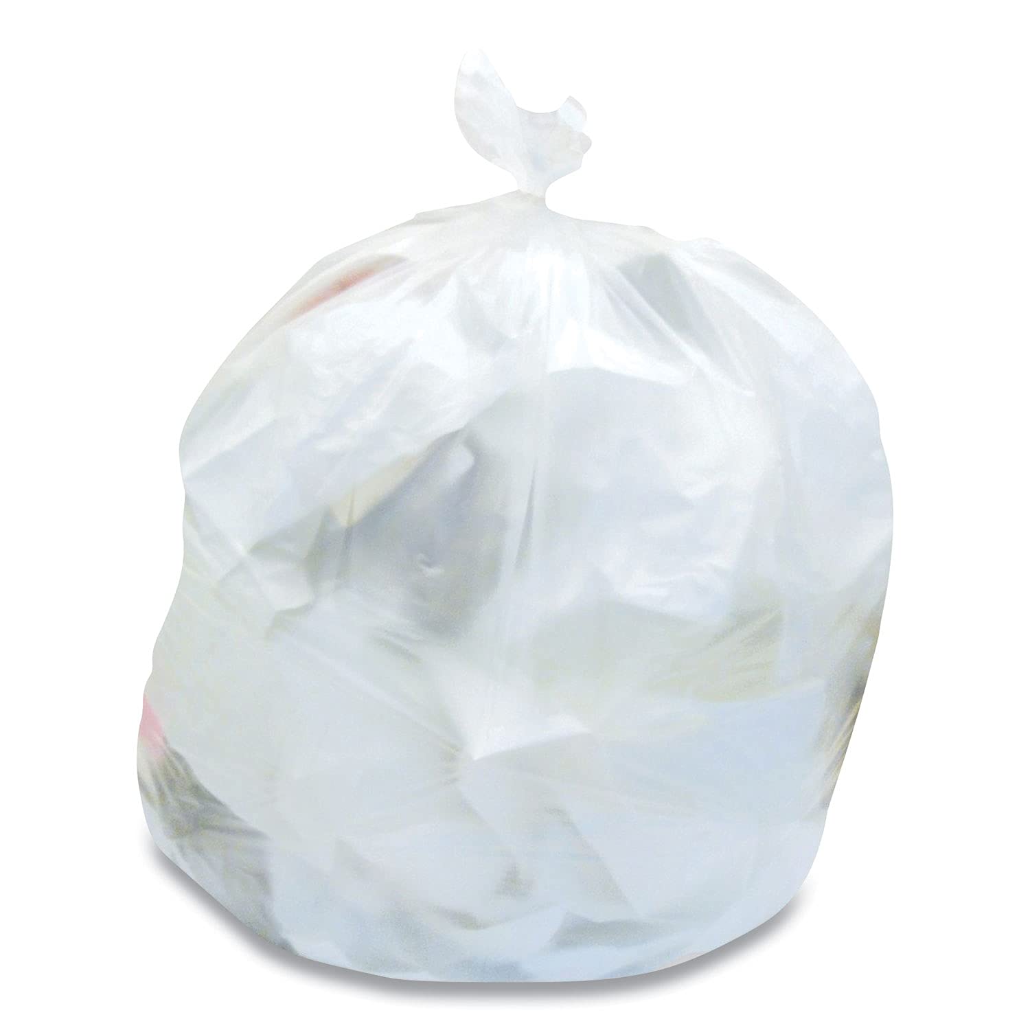 Brighton Professional Heavy Duty Trash Bags - 40-45 Gallon Clear Garbage Bags, 250 Count - Extra Strong & Leak Proof for Home, Office & Commercial Use