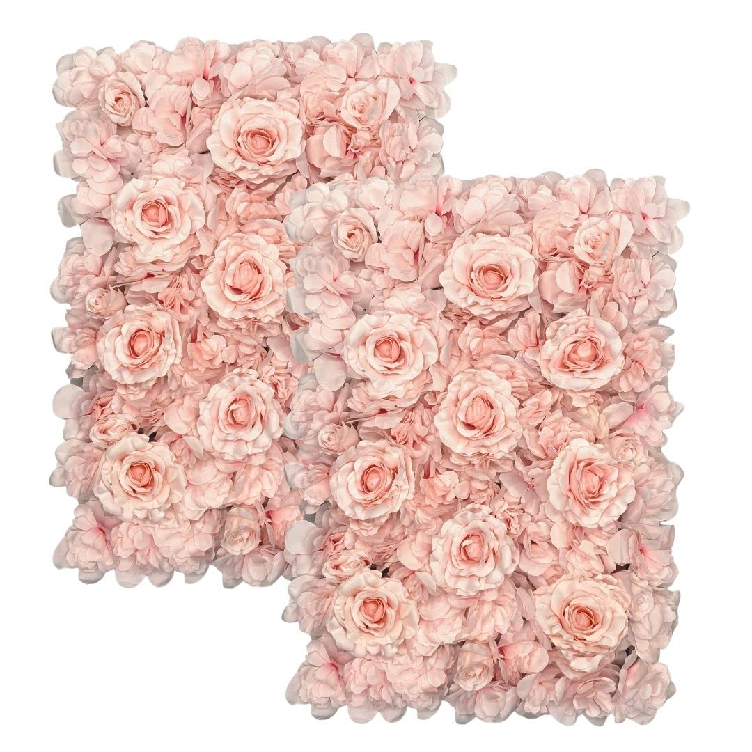 Blush Blooms Decor Flower Wall Panels (2 Pack) - 24