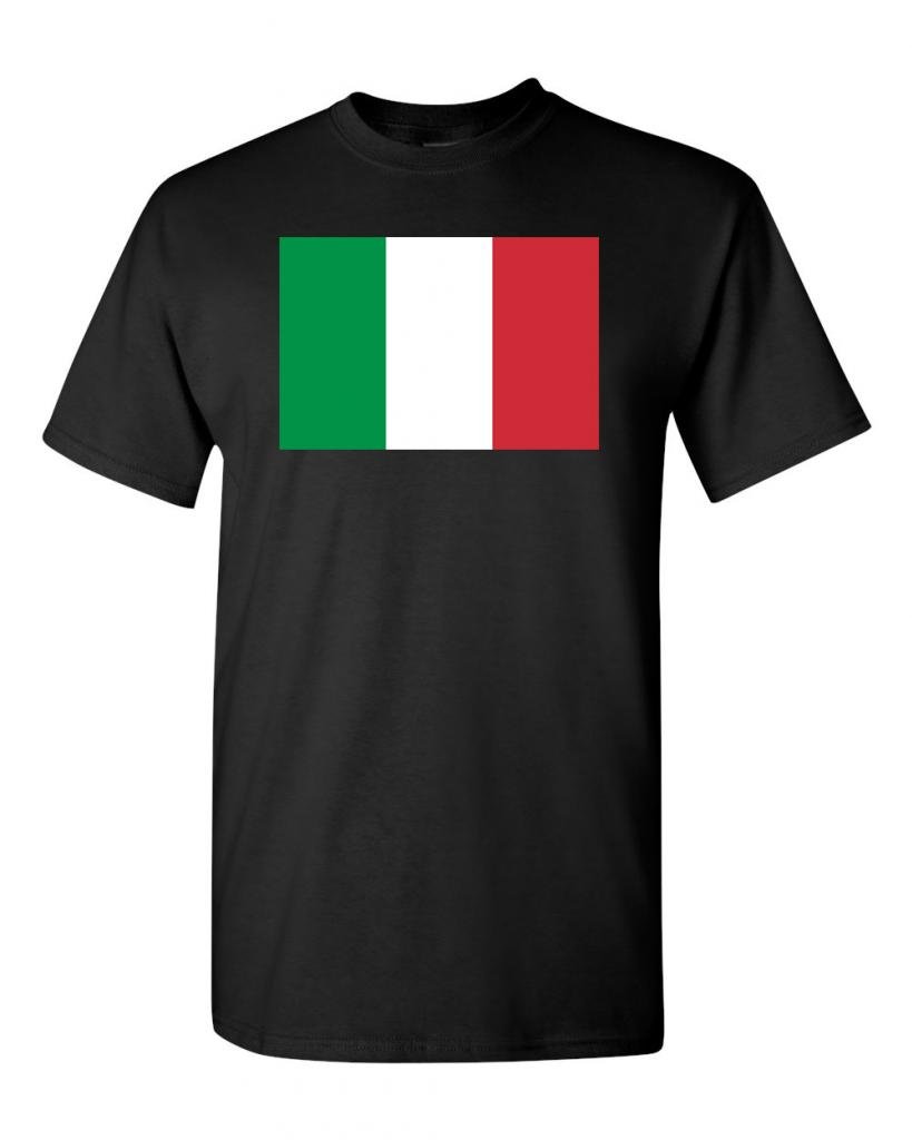 Italy Country Flag Design Men's T-Shirt - Comfortable Cotton Tee for Patriotic Fans, Sports Events & Travel