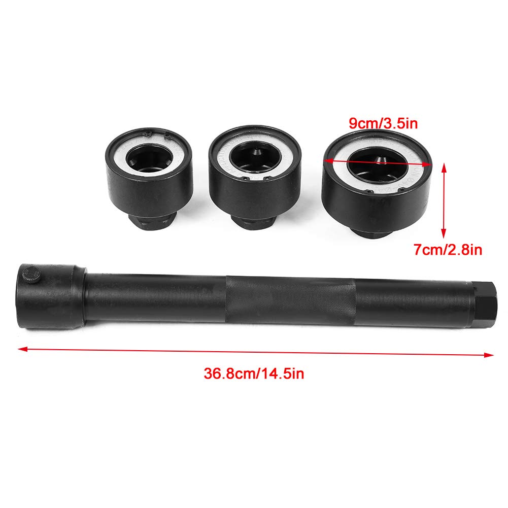 4-Piece Steering Rack Knuckle Tie Rod End Remover Tool Kit (30-45mm) - Professional Axle Joint Installer for Car Repair & Maintenance - Perfect for DIY Mechanics & Auto Shops