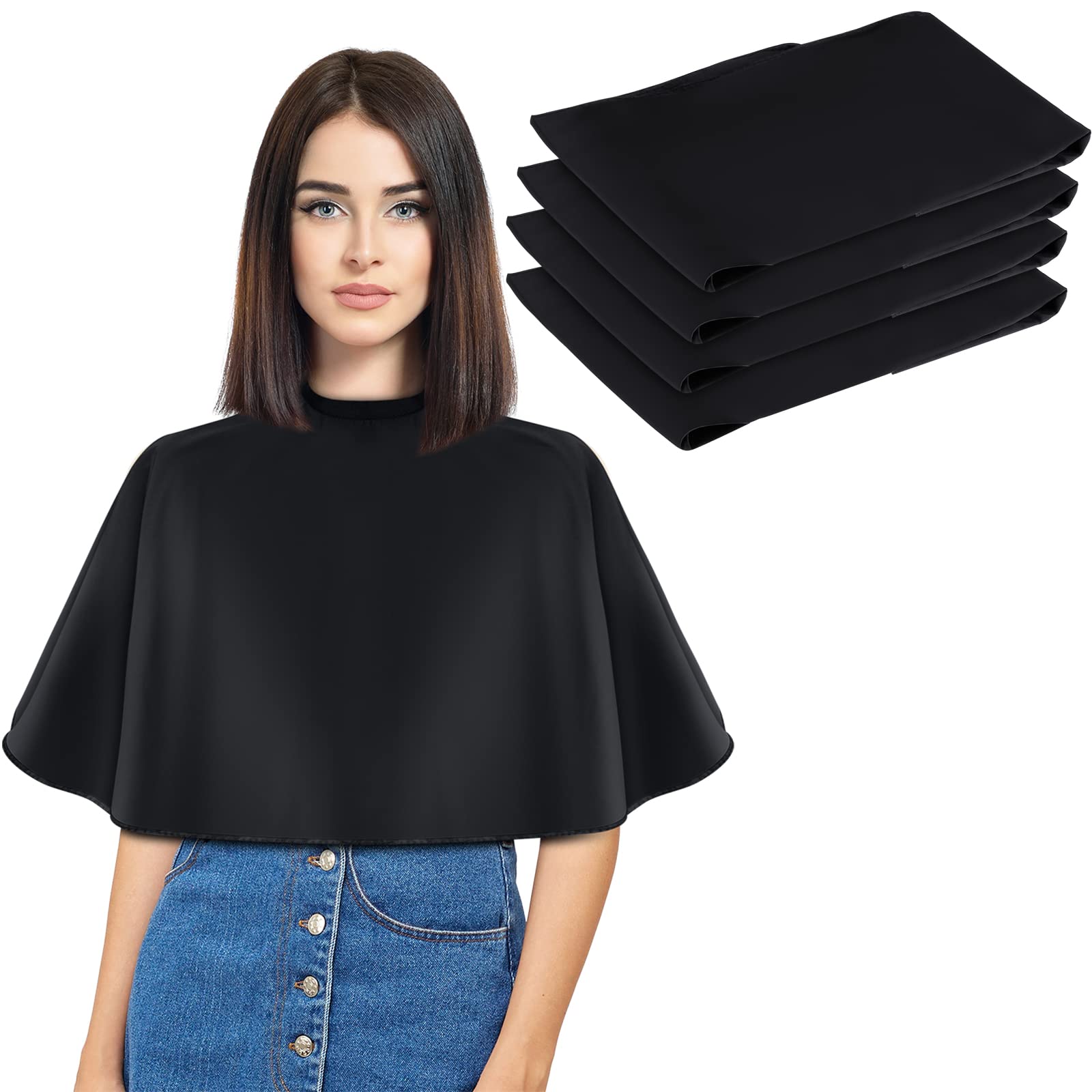 Waterproof Polyester Salon Apron for Hair Coloring & Makeup - 25.6