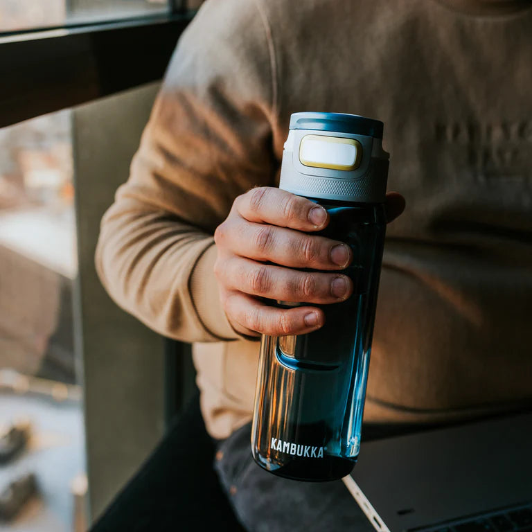 Elton 750ml Glass Water Bottle - BPA Free, Leak Proof, Various Colors - Perfect for Gym, Hiking, Office & Travel
