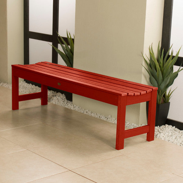 Lehigh Backless Synthetic Wood Picnic Bench - Durable Outdoor Dining Table for Patio, Garden & Park - Perfect for BBQs, Camping & Family Gatherings