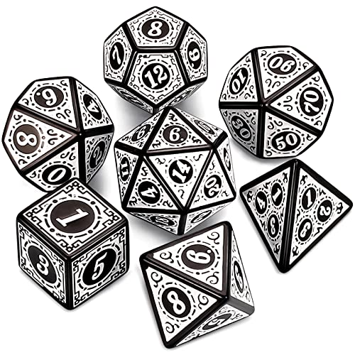 White Engraved Dice