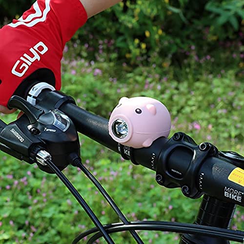 USB Rechargeable Bike Light Set with Horn - 120dB Speaker, 3 Light Modes & 5 Sound Options for Road & Mountain Bikes | Perfect for Night Cycling Safety for Adults & Kids | Commuting, Trail Riding & Urban Exploration