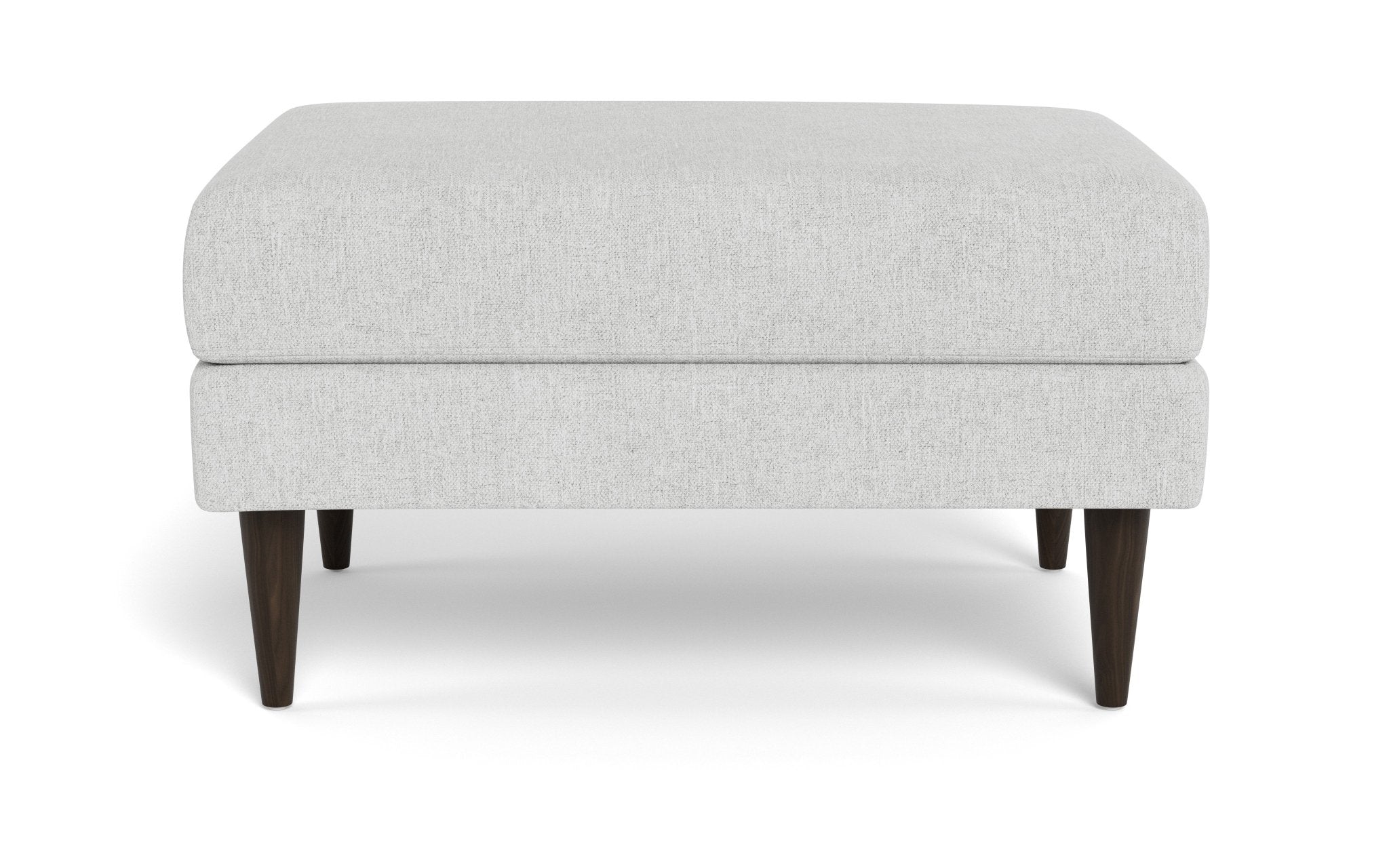 Wallace Modern Untufted Ottoman Stool - Round Footrest Pouf for Living Room, Bedroom & Office - Soft Fabric Upholstered Accent Seat with Sturdy Wooden Legs - Perfect for Relaxing, Extra Seating & Home Decor