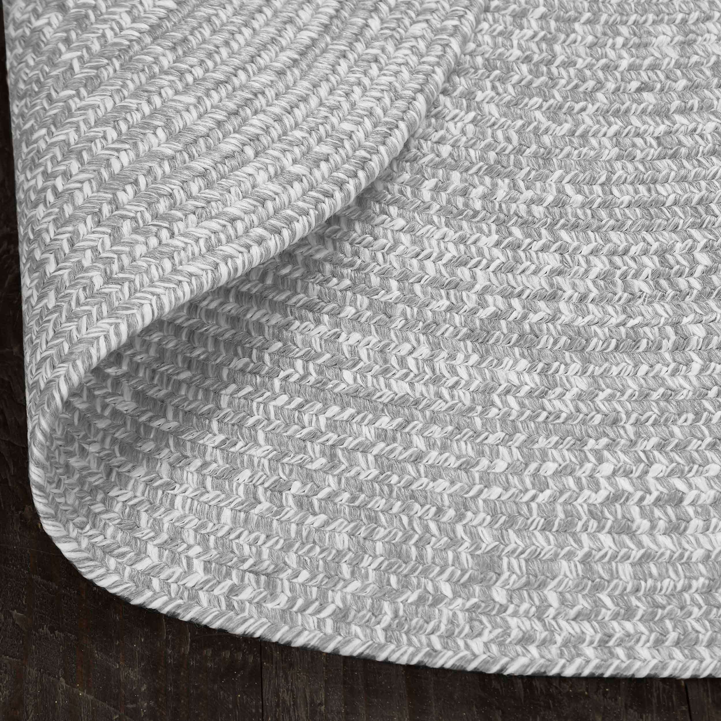 Reversible Braided Area Rug - Non-Slip Two Tone Indoor/Outdoor Rug for Living Room, Bedroom, Patio - Soft & Durable Home Decor