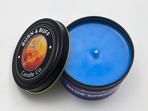 Blue Spruce Handmade Soy Wax Candle for Gamers - 3oz Aromatherapy Gift for Esports, Streaming & Relaxation - Perfect for Gaming Rooms & Home Decor
