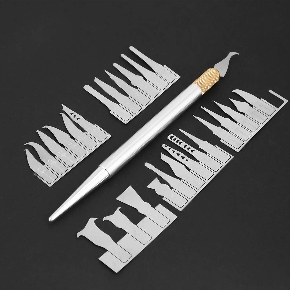 Professional BGA Chip Removal Tool Kit - 27 PICS Cutter Blades & 1 Handle for BGA Chip & CPU Repair | Precision Mobile Maintenance Tool for Electronics Repair Shops & DIY Enthusiasts | Ideal for Smartphone, Laptop & PCB Repair