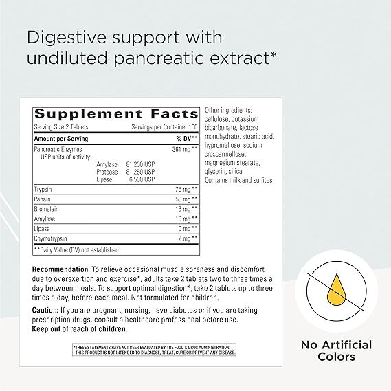 Integrative Therapeutics Bio-Zyme Digestive Enzyme Supplement - Supports Gut Health & Digestion - Ideal for Bloating, Gas Relief & Nutrient Absorption