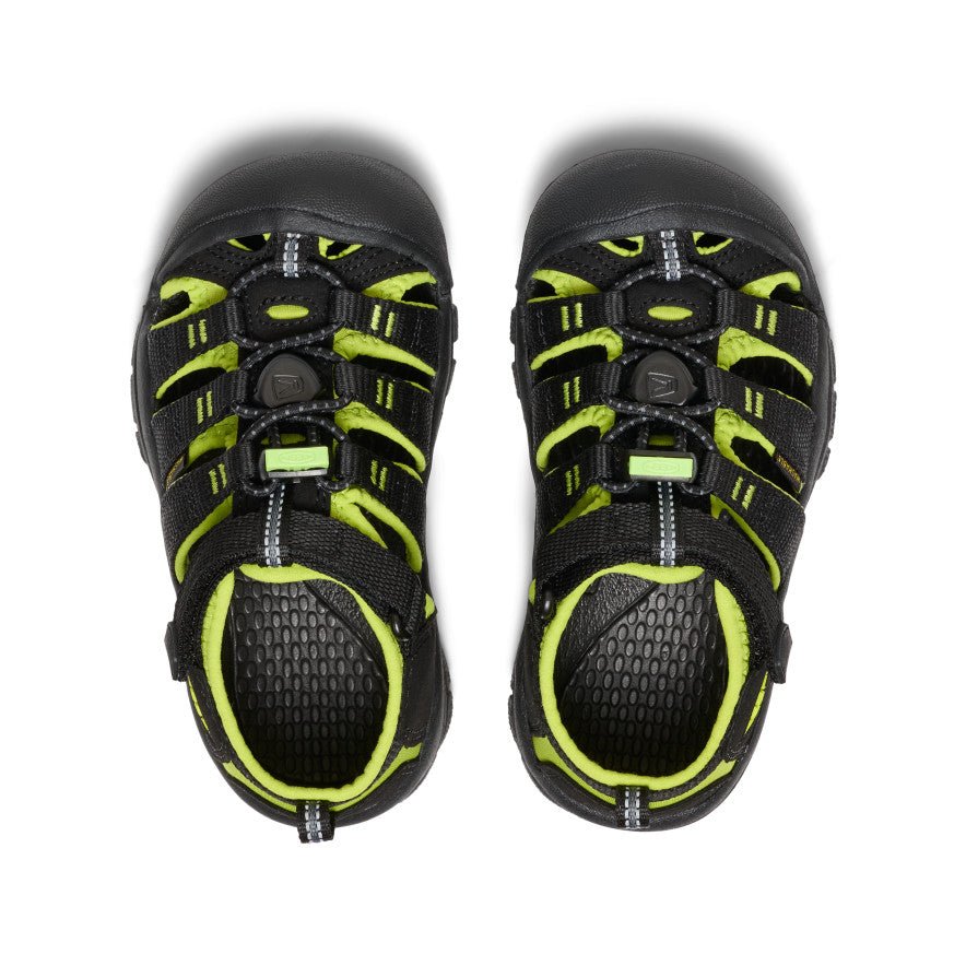 Newport H2 Water Shoes for Toddlers & Little Kids - Black & Lime Green - Perfect for Beach, Pool & Outdoor Play