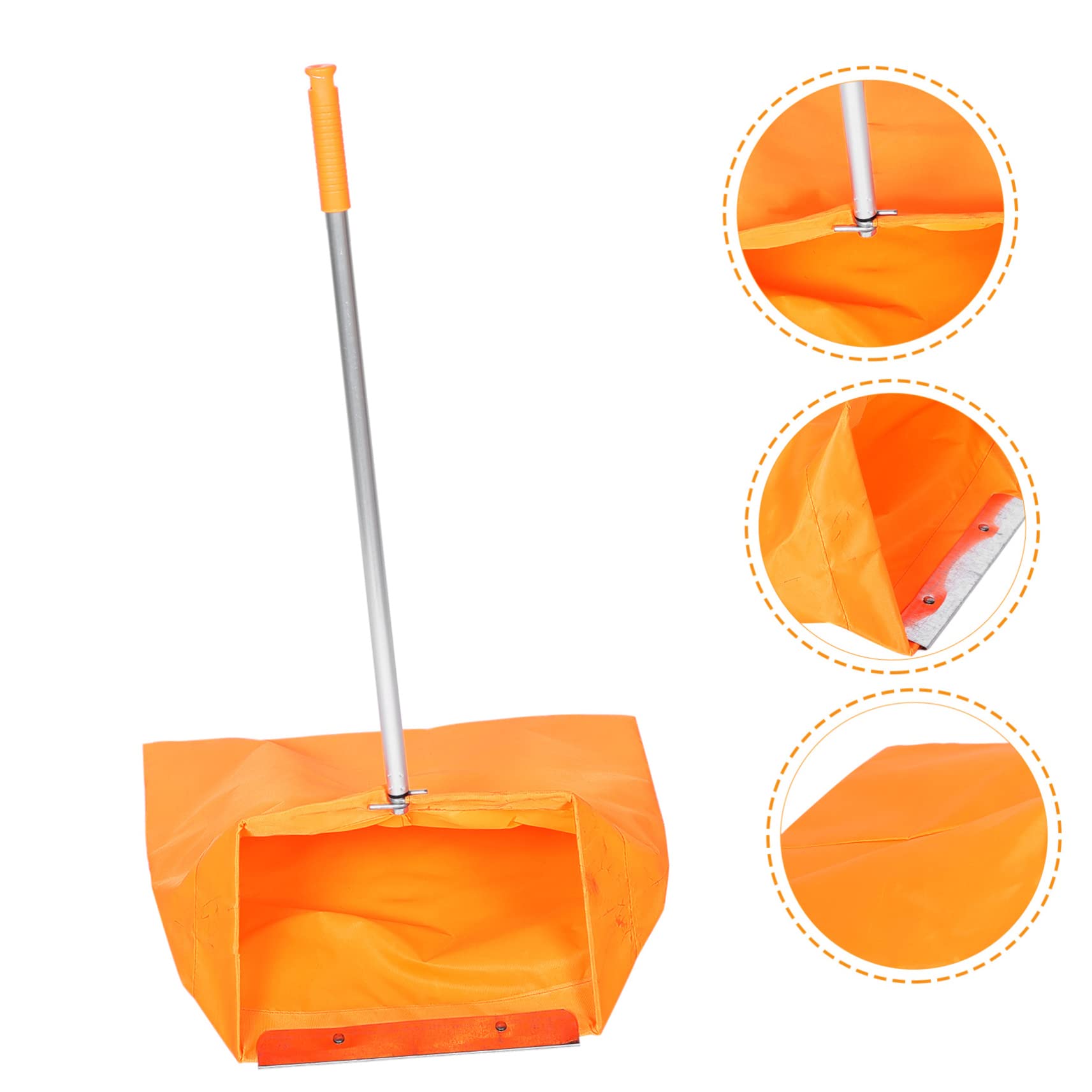 Reusable Grabber Garbage Dustpan - Heavy Duty Outdoor Cleaning Tool with Iron Clamp for Trash Pickup, Sanitation & Yard Work | Perfect for Park Cleanups, Beach Trash Collection & Home Maintenance