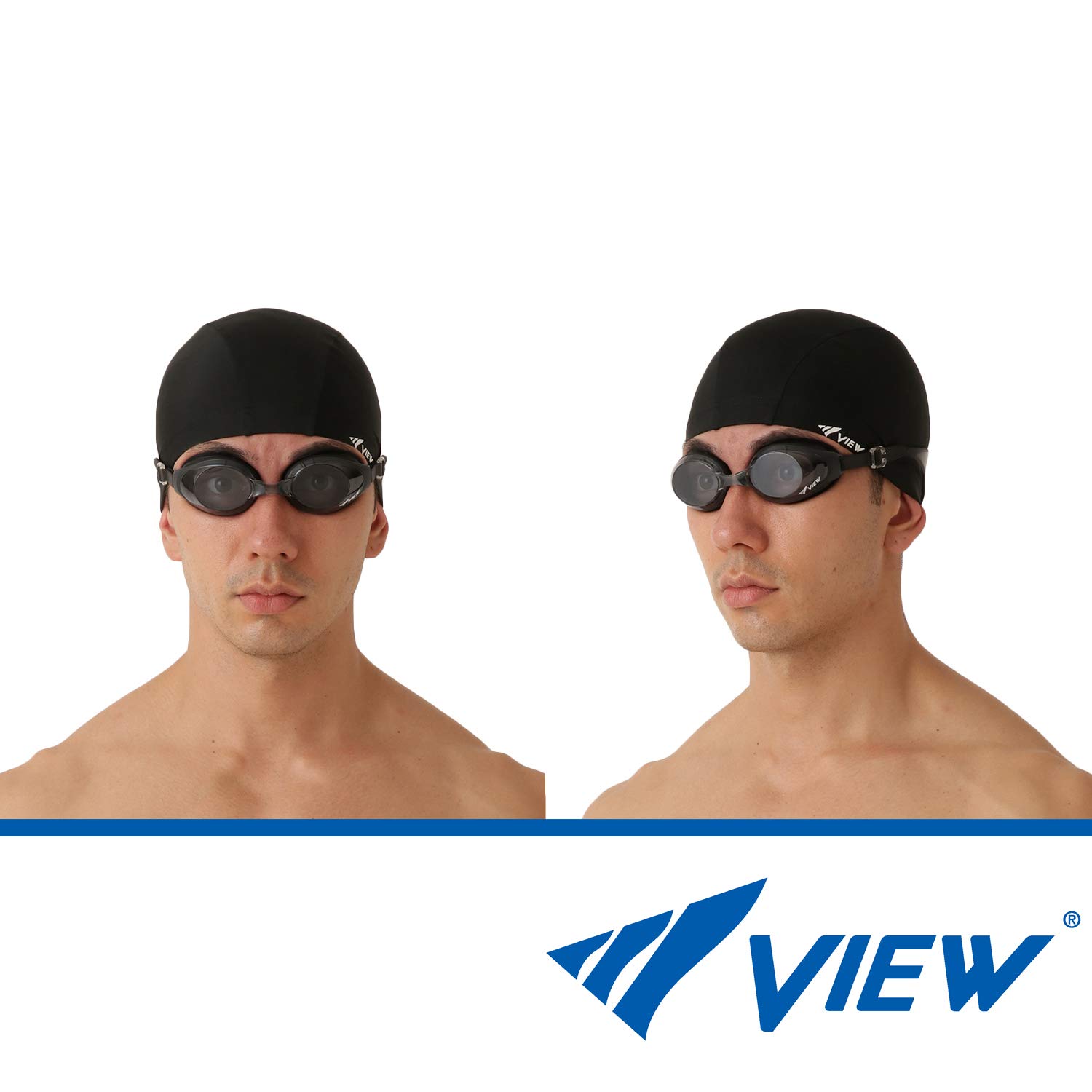 VIEW V-630ASA SWIPE Fitness Swim Goggles for Adults - Anti-Fog, UV Protection, Comfortable Fit for Pool, Lap Swimming & Triathlon Training - Black