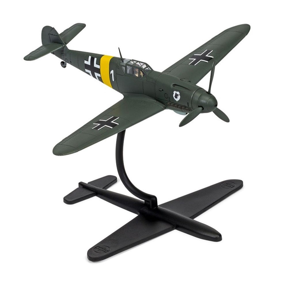 Airfix 55014 1/72 Messerschmitt Bf 109F-4 Starter Set - Plastic Model Kit for Beginners - Perfect for WWII Aircraft Enthusiasts & Scale Model Collectors - Great for Hobbyists, Gift Giving & Historical Displays