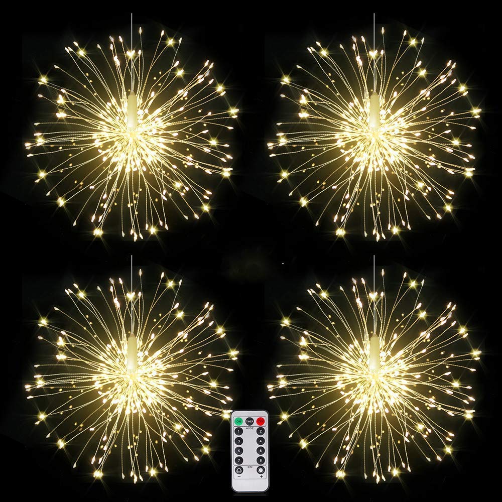 Copper Wire LED Fairy Lights - 8 Modes, Remote, Waterproof for Christmas & Outdoor Decor