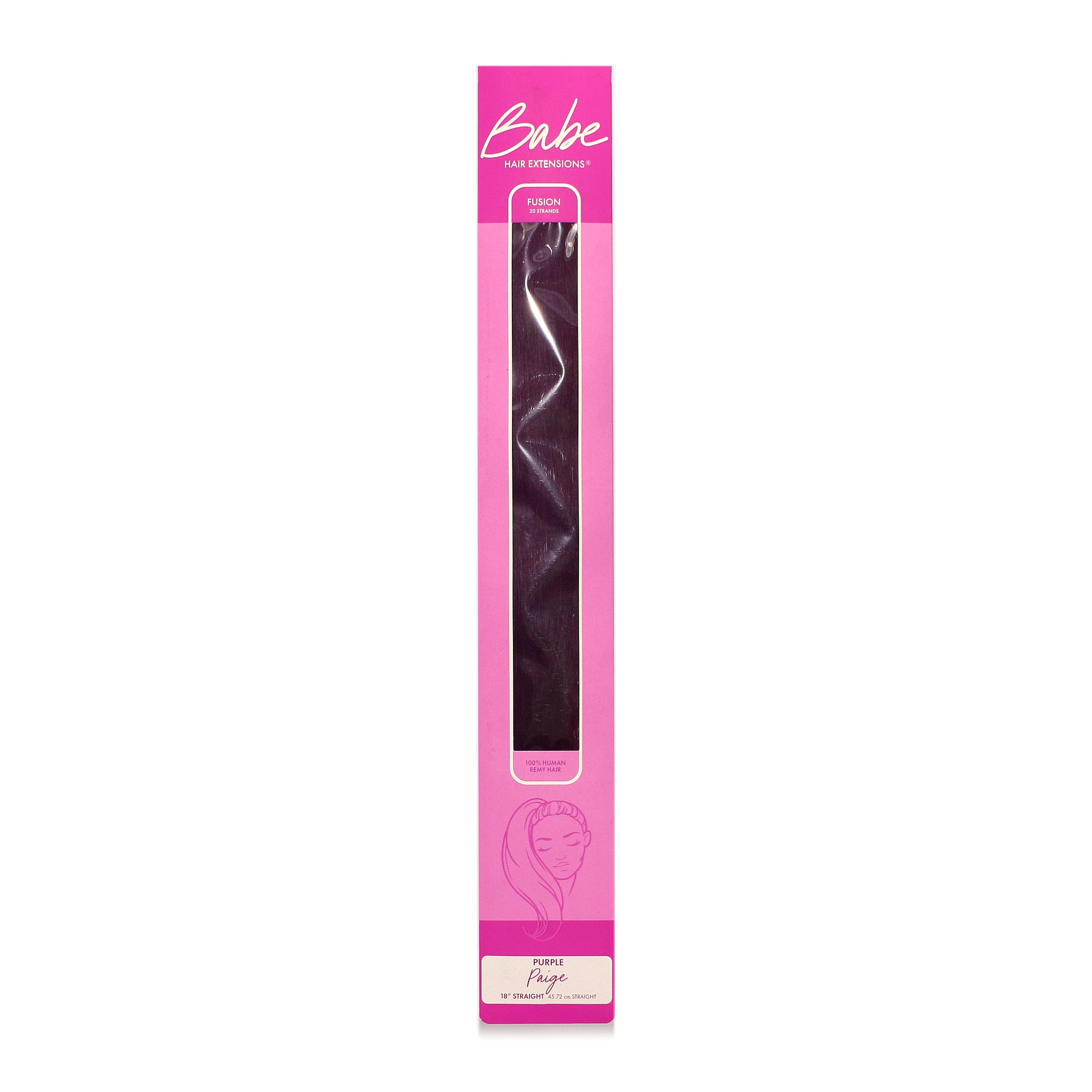 100% Human Remy Hair Extensions - Fusion Pro Purple Paige 18