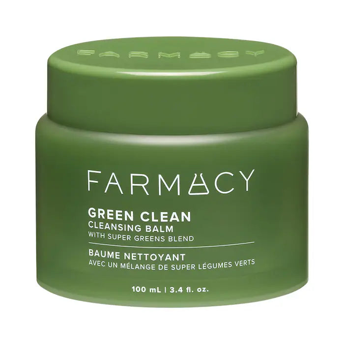 Farmacy Green Clean Makeup Removing Cleansing Balm - Gentle & Effective for All Skin Types | Perfect for Daily Makeup Removal & Skincare Routine