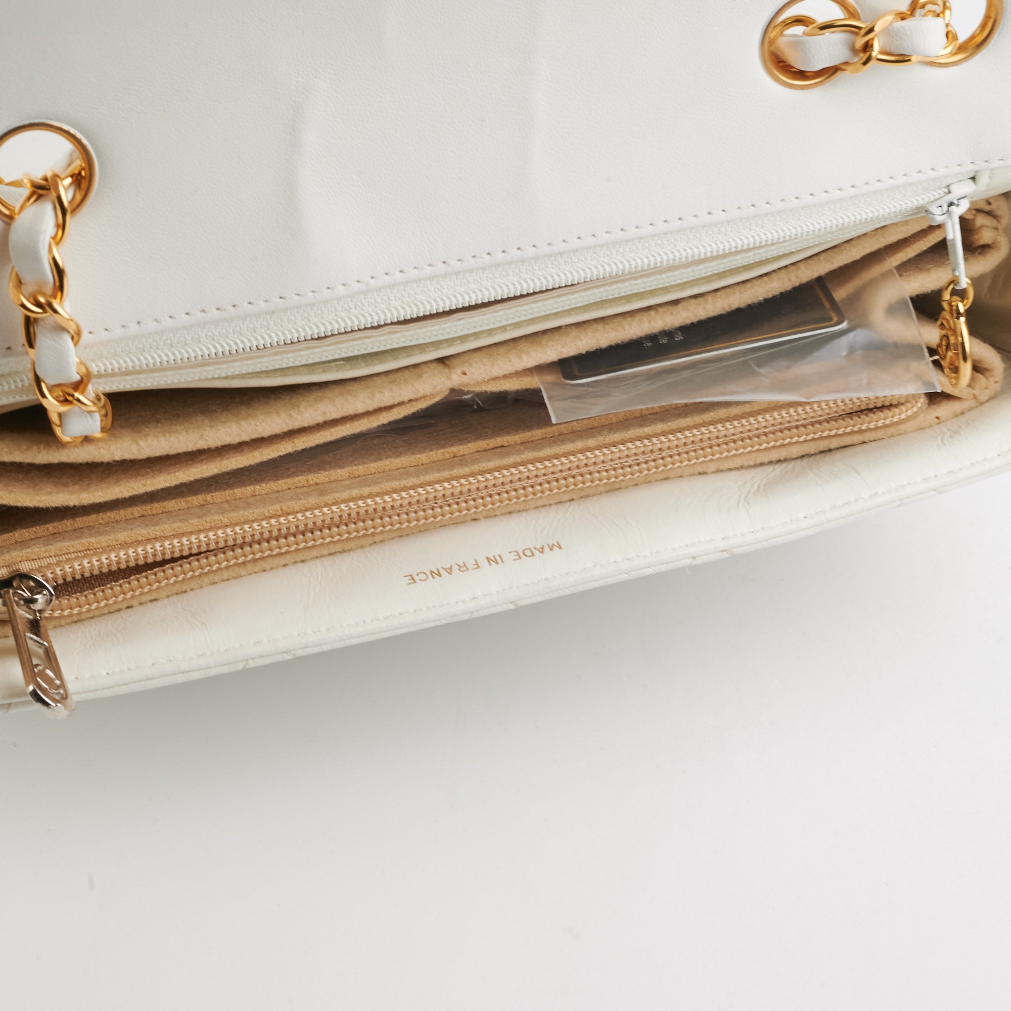 Chanel Vintage Quilted Flap Bag in White with 24K Gold Hardware - Perfect for Luxury Fashion & Special Occasions