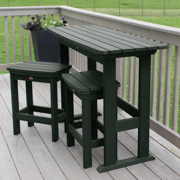 Lehigh 3-Piece Counter Height Balcony Set - Outdoor Patio Furniture for Small Spaces, Bistro Dining, and Apartment Living