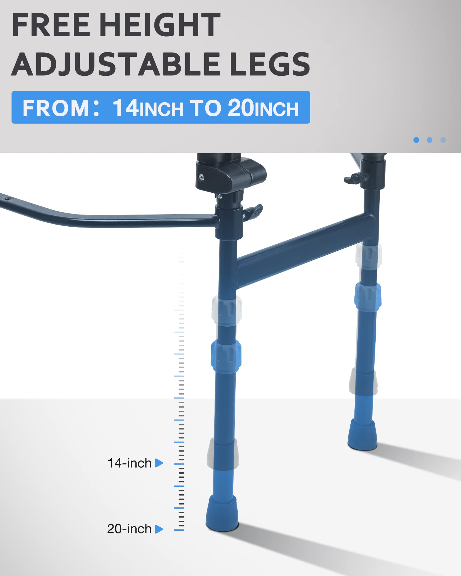Heavy Duty Bed Rail for Elderly & Seniors - Foldable Bed Assist Handle for Safety & Fall Prevention - 504E - Ideal for Home Care & Hospital Use