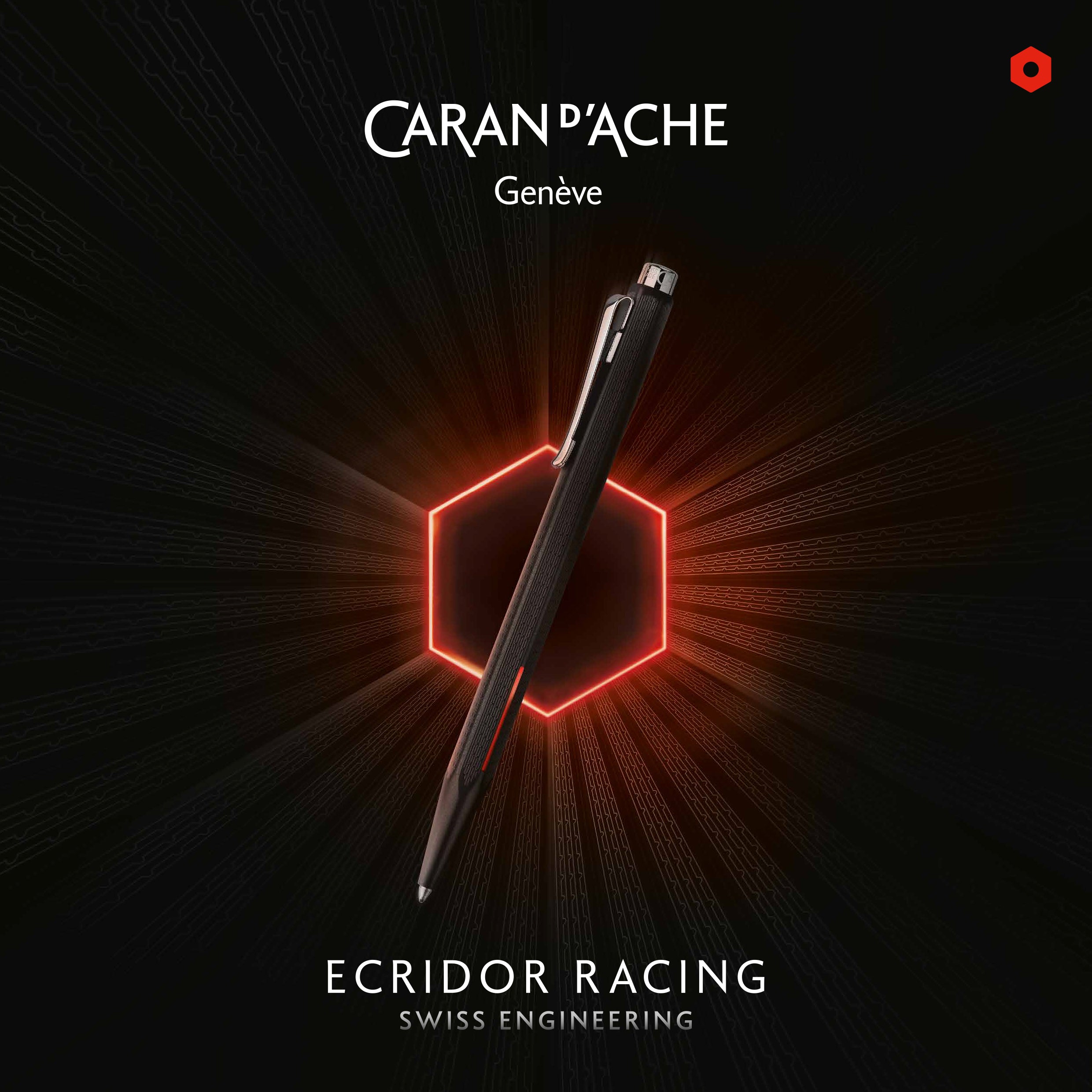Caran d'Ache Ecridor Racing Ballpoint Pen - Premium Swiss Made Writing Instrument for Business, Gifts & Luxury Collectors