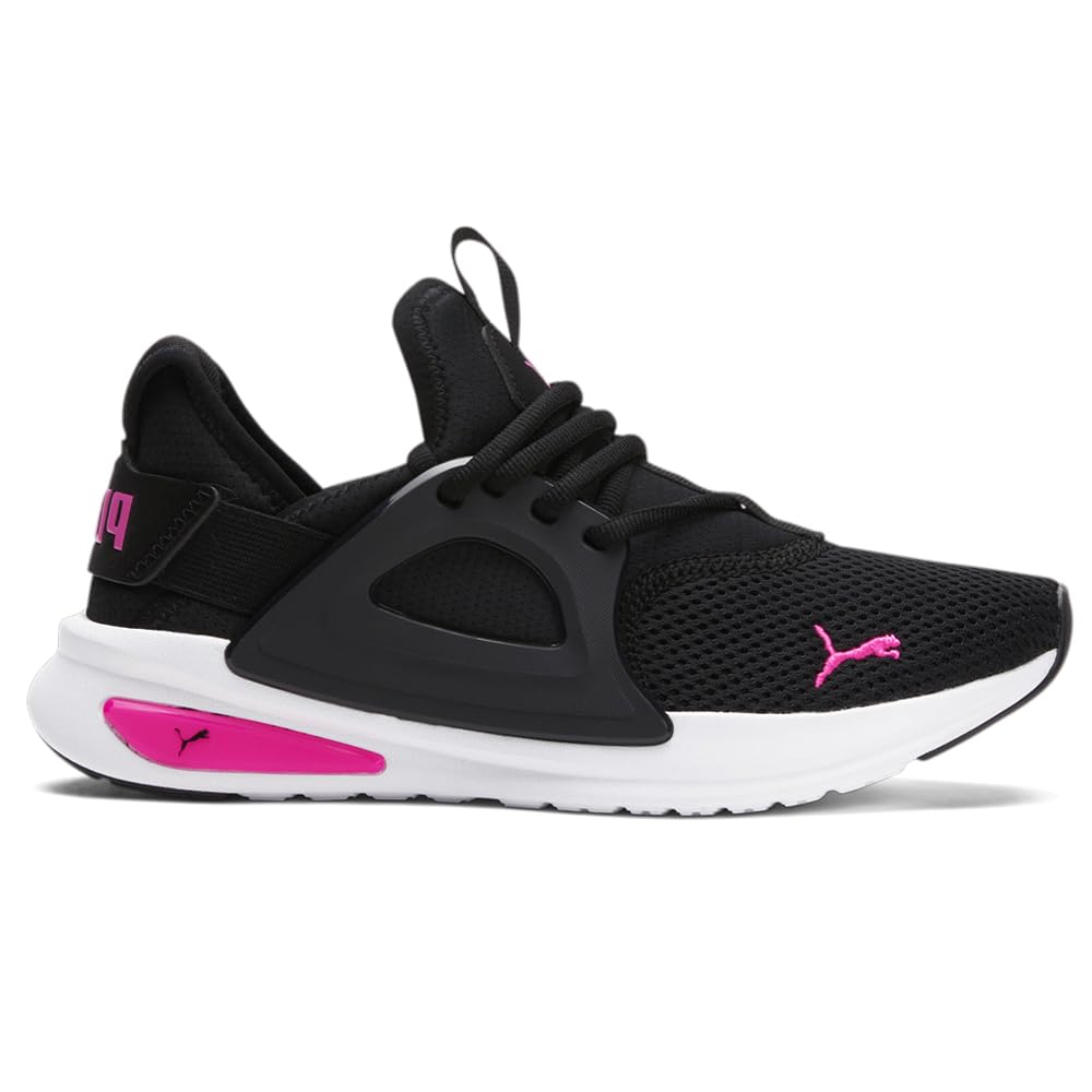 PUMA Women's Softride Enzo Evo Running Shoes - Lightweight Cushioned Sneakers for Jogging & Gym Workouts - Black Athletic Footwear for Women