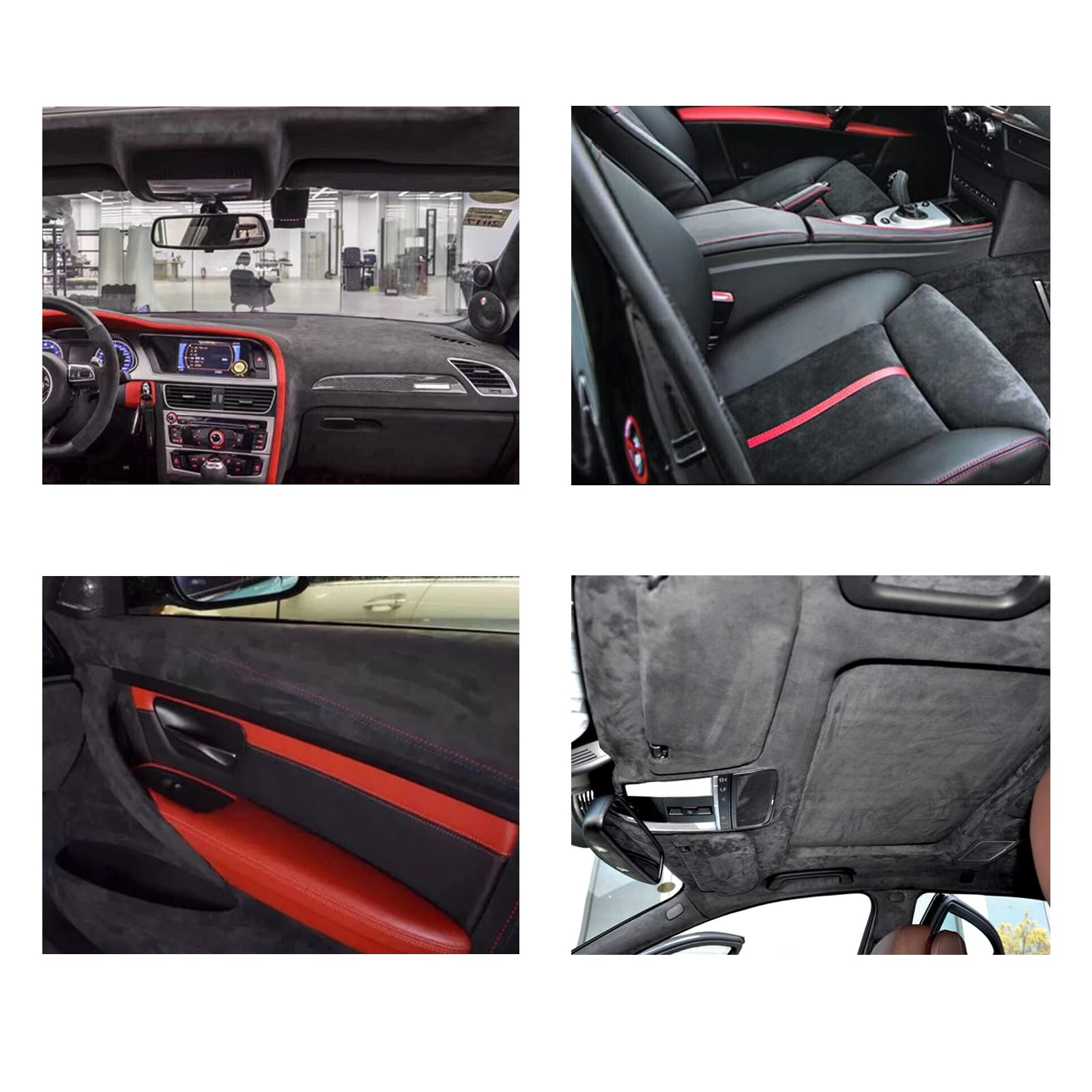 Premium Charcoal Suede Headliner Fabric 144