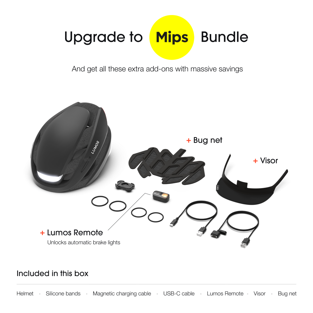 Lumos Ultra Smart Bike Helmet with LED Lights - High Visibility, USB Rechargeable, Lightweight & Durable for Night Cycling, Commuting & Urban Safety