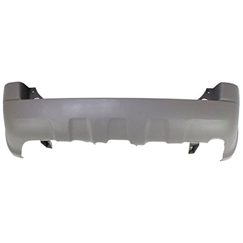 Partomotive Rear Bumper Cover Assembly for 2001-2004 Ford Escape - Textured Gray (FO1100346, YL8Z17K835EAA) - Perfect Replacement for Damaged Bumpers & Off-Road Protection
