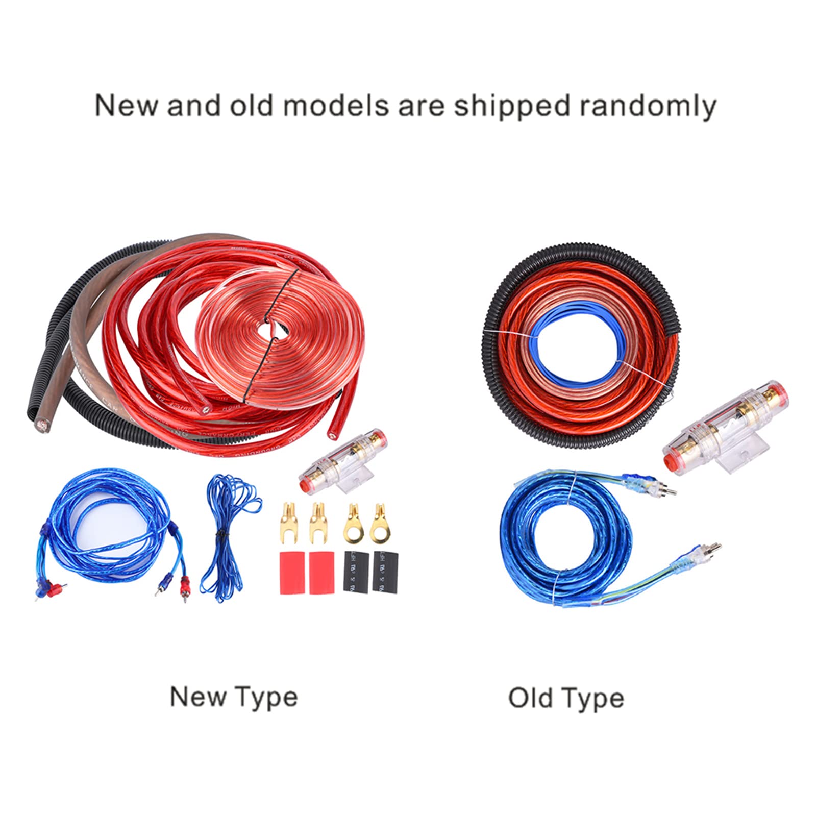 Akozon Universal 4 Gauge 2800W Car Audio Subwoofer Amplifier Speaker Cable Installation Kit - Professional Car Audio Modification Accessories for Enhanced Sound System | Perfect for DIY Car Stereo Upgrades & Vehicle Sound Enhancement