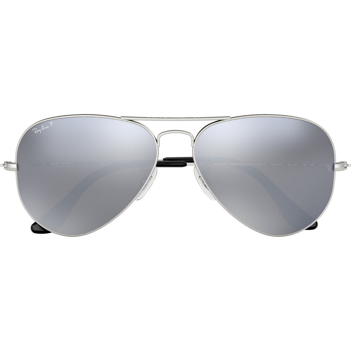 Matte Silver/Grey Mirror Polarized
