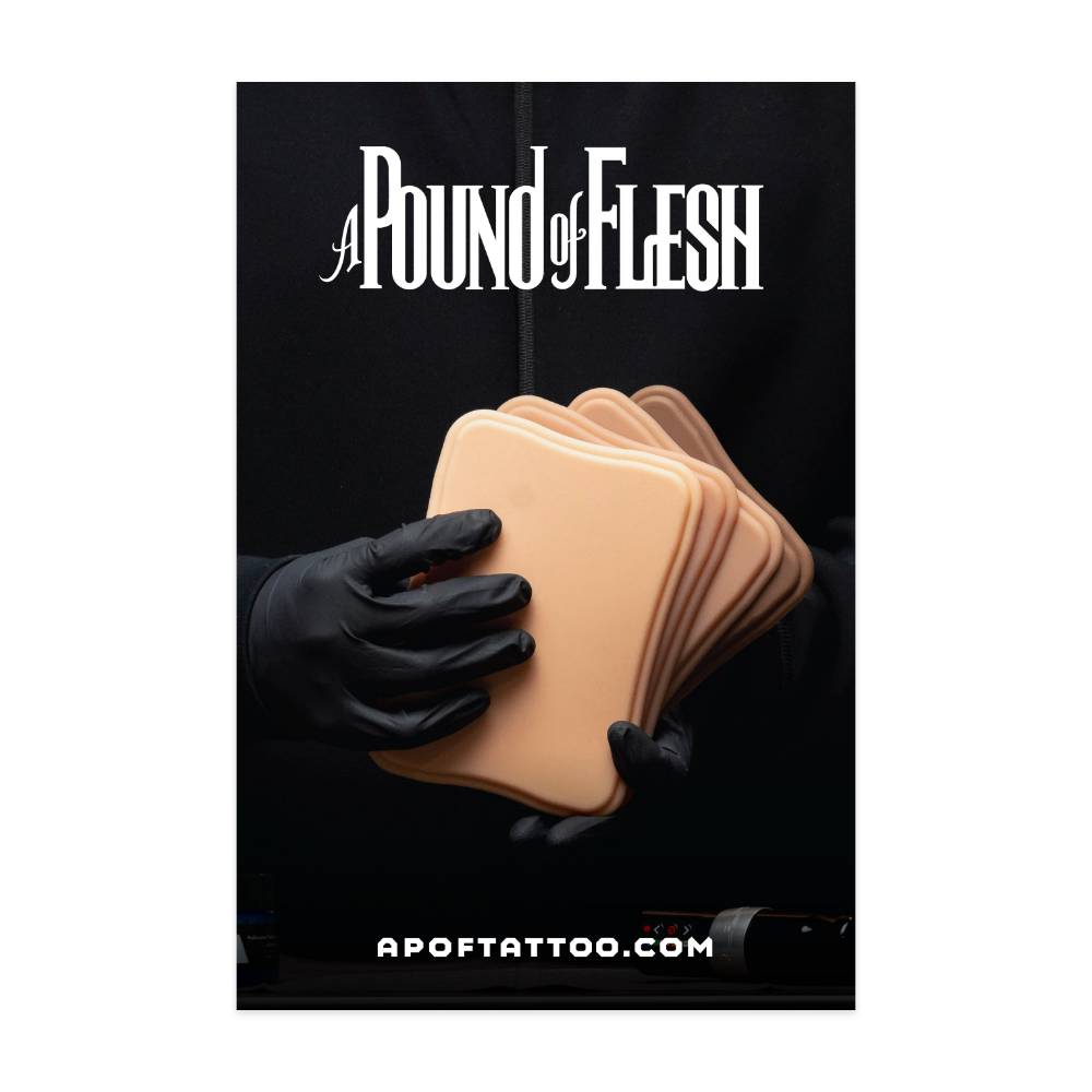 Professional Tattoo Practice Skin - 1 Pound Synthetic Leather for Realistic Training | Perfect for Tattoo Artists & Beginners | Studio & Home Use