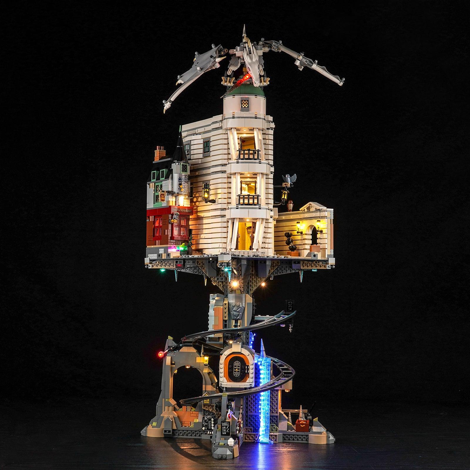 Harry Potter LEGO Gringotts Wizarding Bank Collector's Edition 76417 Building Kit with LED Lights - Complete Lighting Set for Display & Nighttime Play - Perfect for Harry Potter Fans & LEGO Collectors