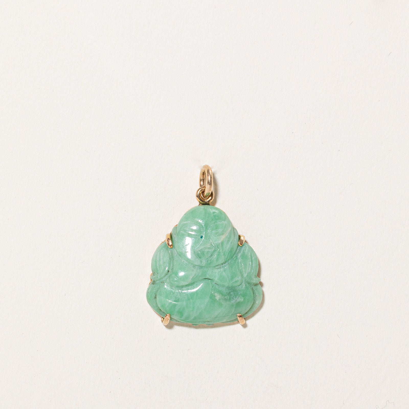 Natural Jadeite Buddha Pendant Necklace - 22.00 Carat Certified Green Jade Meditation Jewelry for Spiritual Protection & Good Luck | Perfect for Yoga, Meditation & Buddhist Gifts