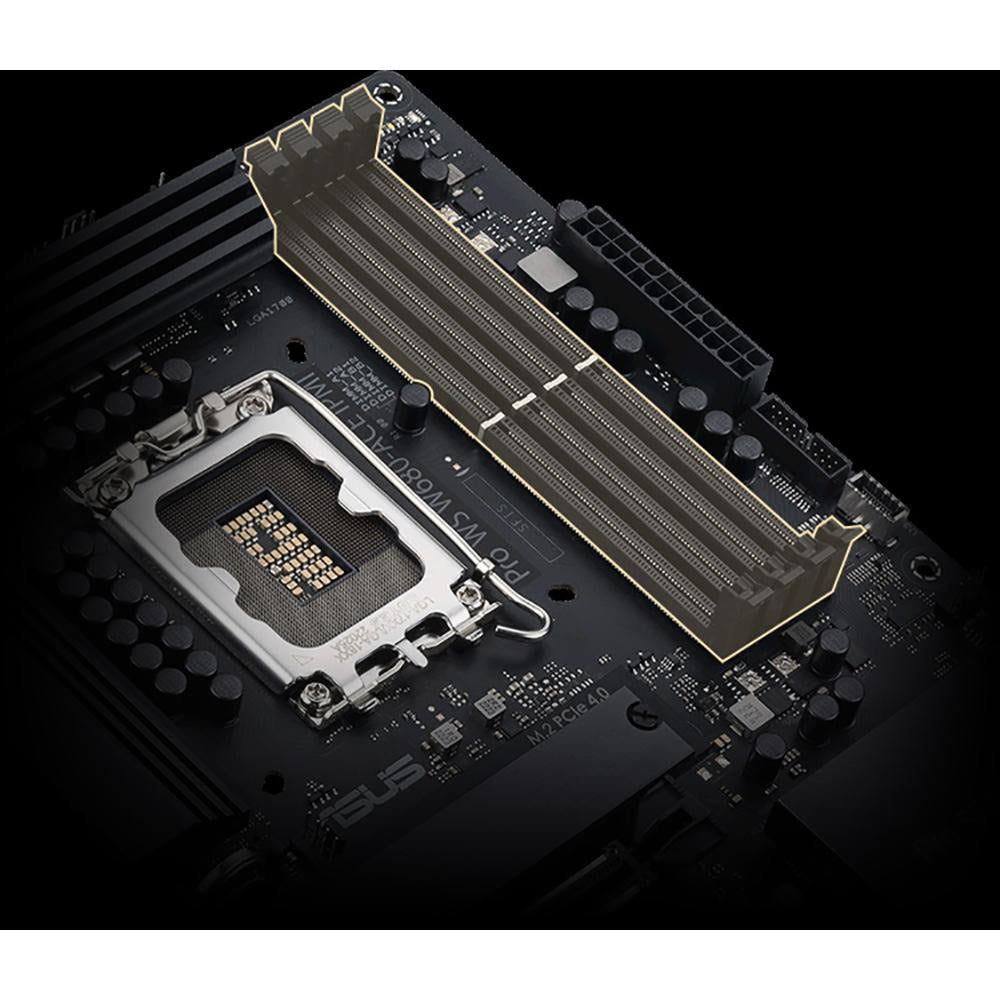 ASUS Pro WS W680-ACE IPMI Motherboard - Intel W680 Chipset, LGA 1700 Socket, DDR5 Support for Workstations & Servers | Ideal for Professional Content Creation, 3D Rendering & Data Centers