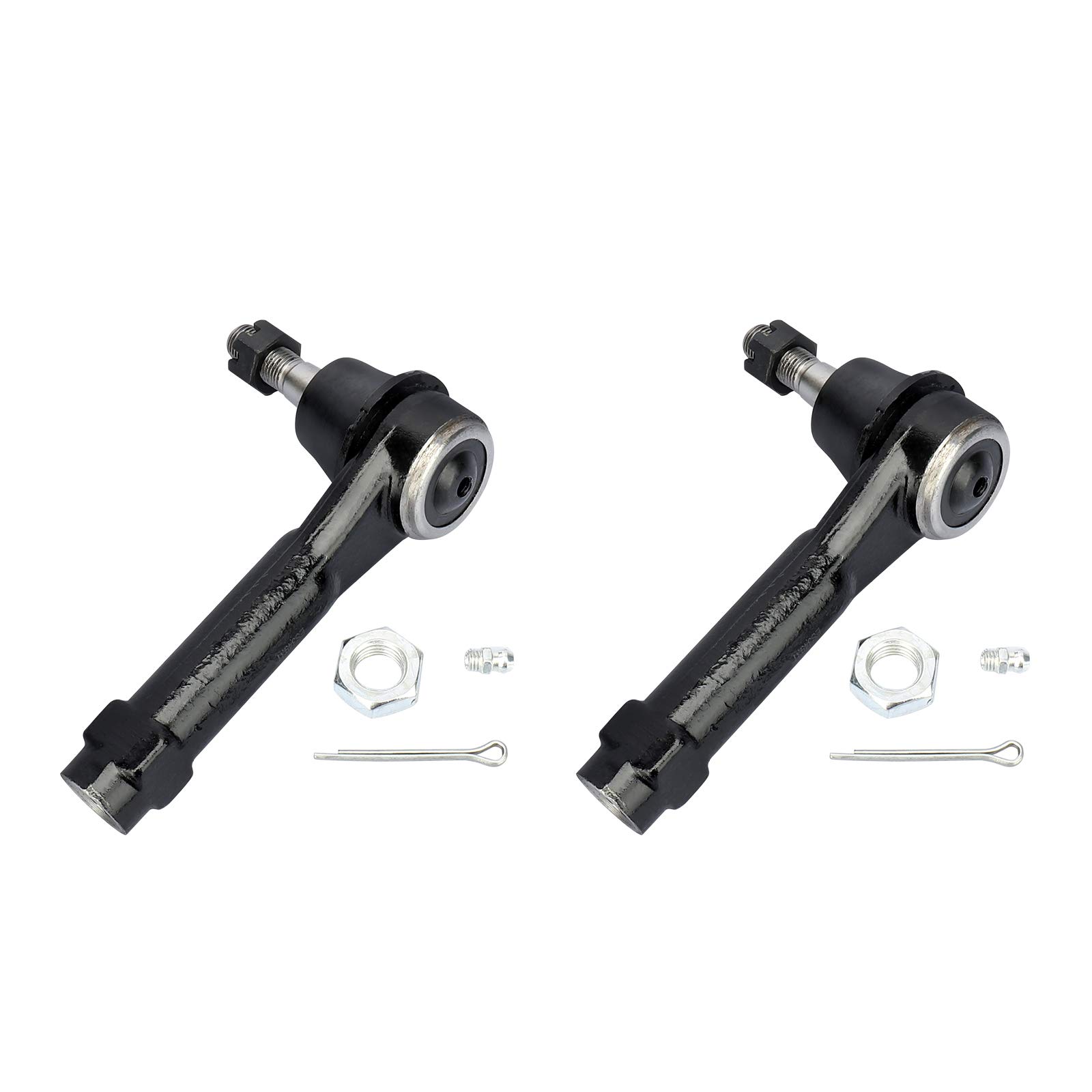 12-Piece Front Upper Control Arm Kit for Cadillac Escalade ESV EXT Chevy Silverado Avalanche Suburban 1500 Tahoe GMC Sierra Yukon XL 1999-2006 - Includes Lower Ball Joint, Tie Rods, Idler Arm & Pitman Arm - Perfect for Suspension Repair & Off-Road Upgrades