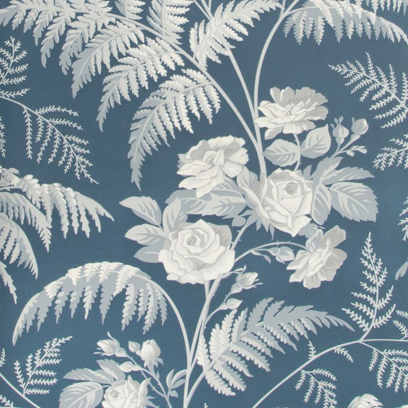 Cole & Son Wallpaper - Rose & White Ice Blue Denim Print Design | Premium Peel & Stick Wallpaper for Living Room, Bedroom & Nursery Decor