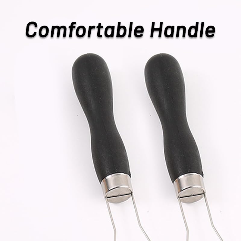 2 Pack Stainless Steel Button Hook Assist Tool - One Hand Dressing Aid for Arthritis & Disabilities - Easy Button Fastener for Shirts, Pants & Coats - Perfect for Seniors & Post-Surgery Recovery