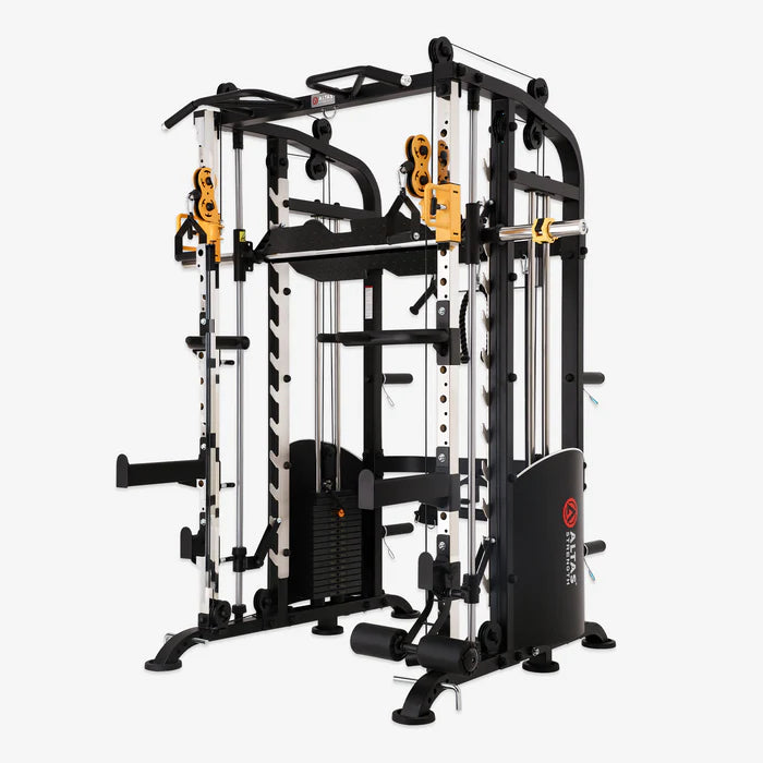 Squat Smith Altas AL M810 - Premium Adjustable Weight Bench for Home Gym Workouts - Perfect for Strength Training, Bodybuilding & Fitness Enthusiasts