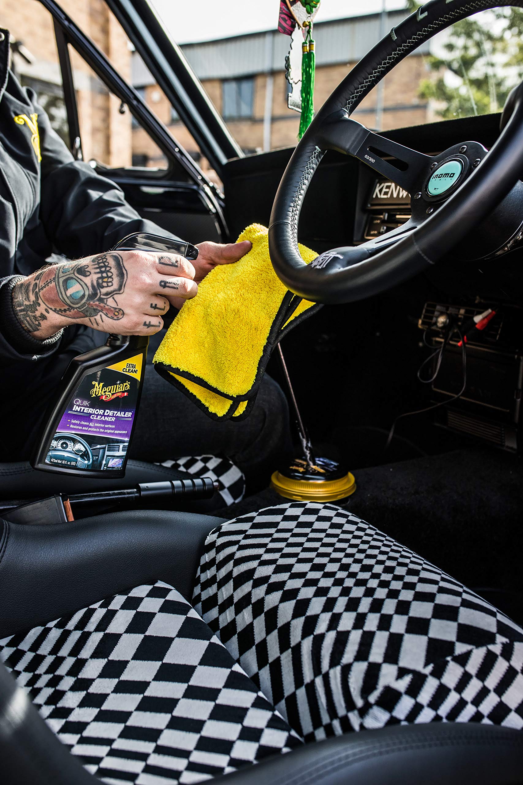 Meguiar's Complete Car Cleaning Kit - Wash, Wax, Wheel & Interior Detailing Kit with Storage Bag - Perfect for Car Wash, Waxing & Detailing at Home or Professional Use
