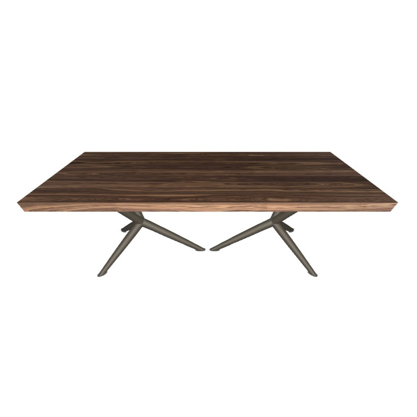 Premium Solid Wood Dining Table - ATLANTIS Handcrafted Wooden Table for Kitchen, Dining Room & Office | Natural Finish Modern Farmhouse Furniture for Home Decor