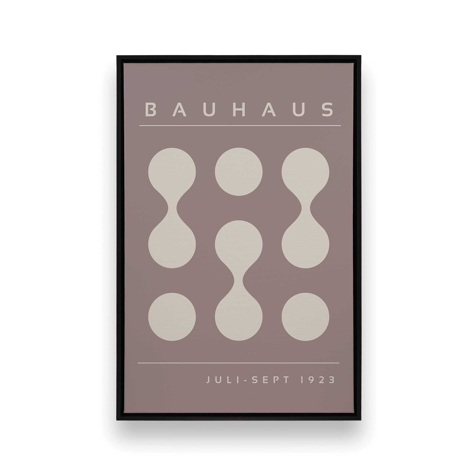 Bauhaus Style Taupe II Canvas Prints - Set of 2 Modern Abstract Wall Art for Living Room, Bedroom & Office Decor