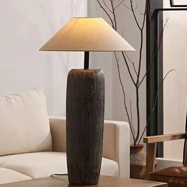 Modern Minimalist Umbrella-Shaped Textured Floor Lamp - Stylish Lighting for Living Room, Bedroom, or Office Decor