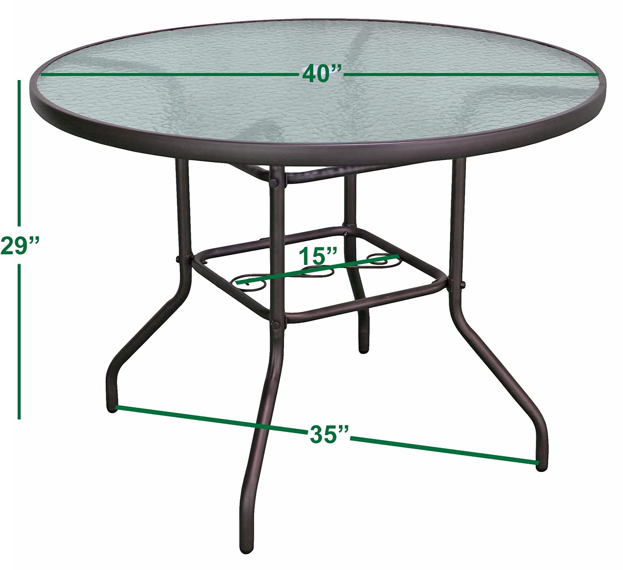 Outdoor Patio Furniture Round Dining Table - 40
